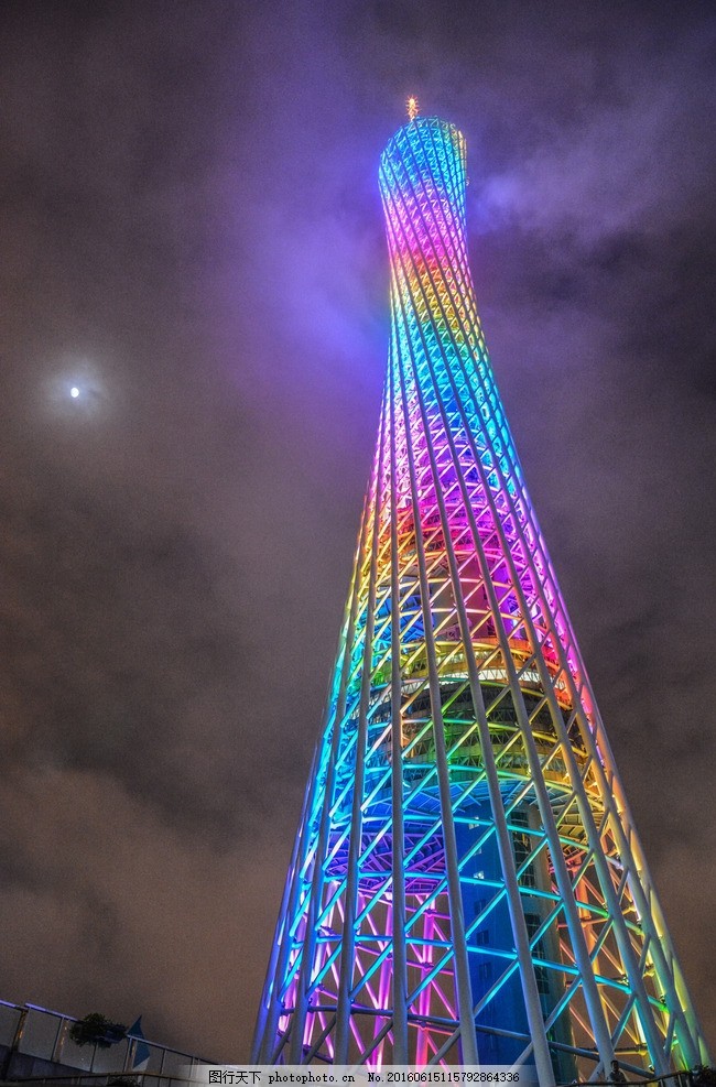 广州塔夜景图片